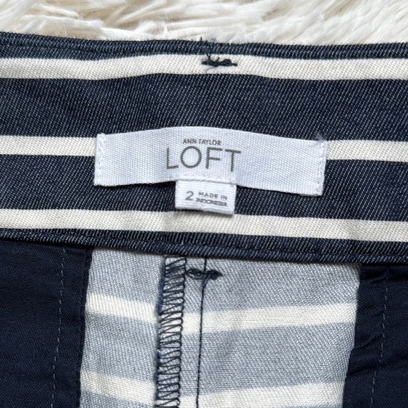 🎉HP🎉 Loft Riviera Striped Shorts 💗 Navy & Ivory - Picture 13 of 14